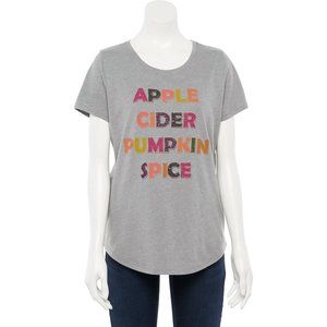 Women's Sonoma Apple Cider Pumpkin Spice Fall Graphic Tee, Size Medium